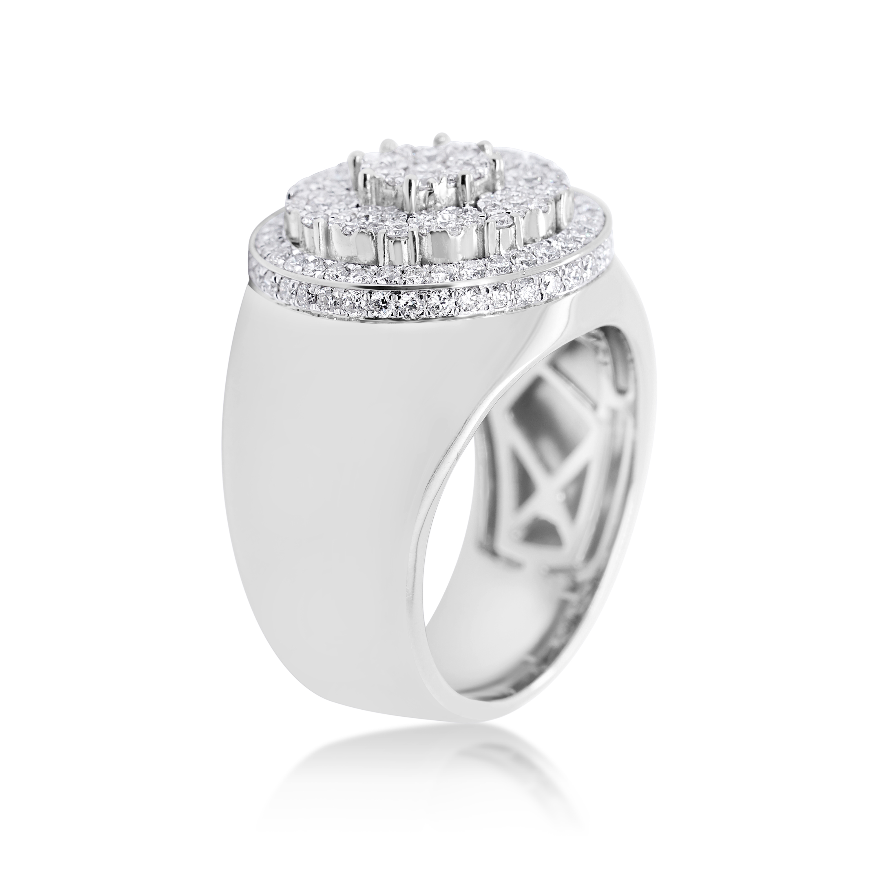 Diamond Ring 1.70 ct. 14K White Gold